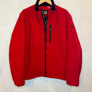 Calvin Klein Red sherpa Lined Jacket Mens L NWOT